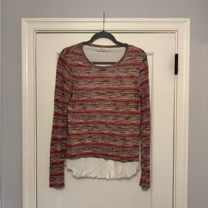 Bailey 44 Striped Long Sleeve Top with Layers